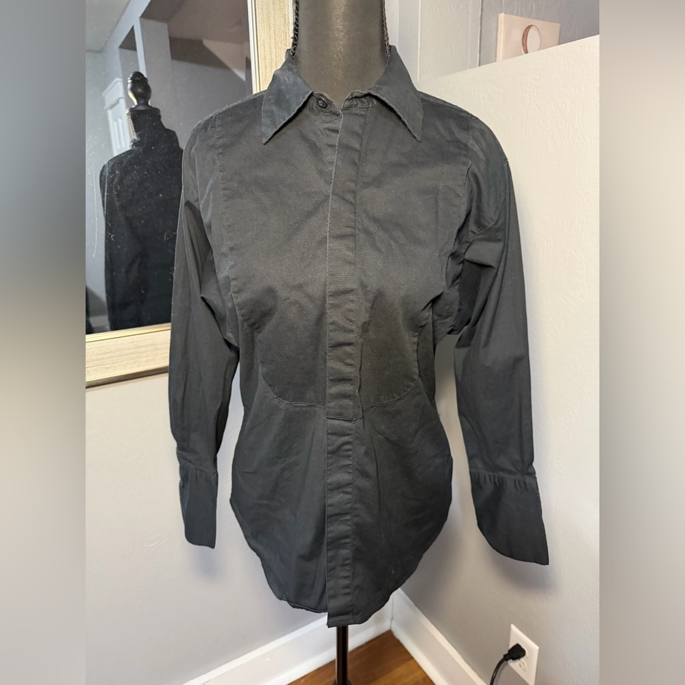 Ralph Lauren Notorious Black Label Button Down Black Shirt Size Small.